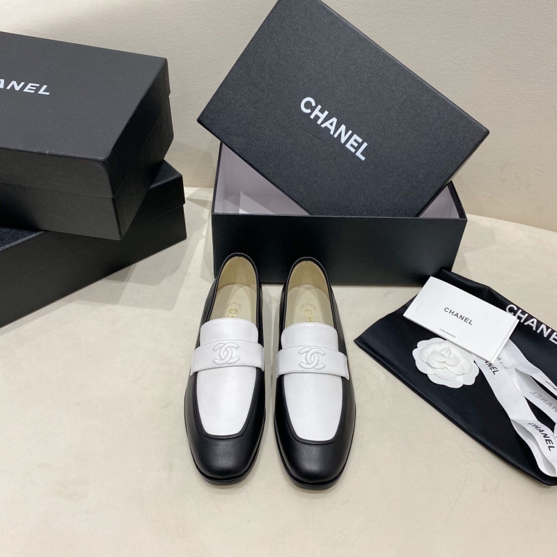 Ch*el leather shoes